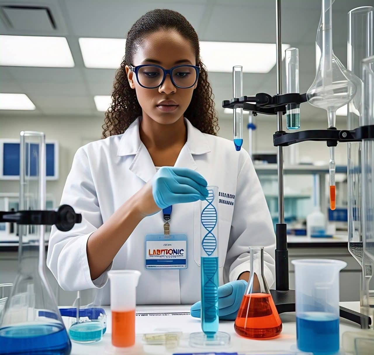 Científicos trabajando en Labtronic